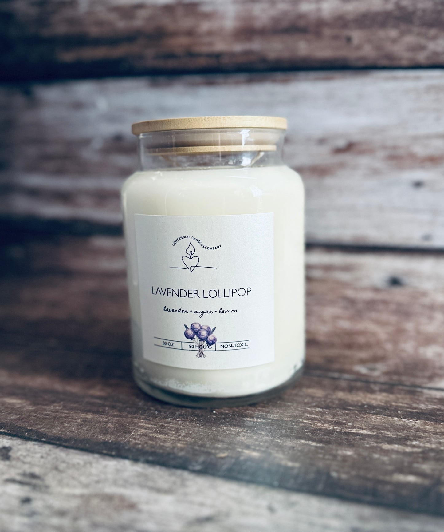 Lavender Lollipop Soy Candle