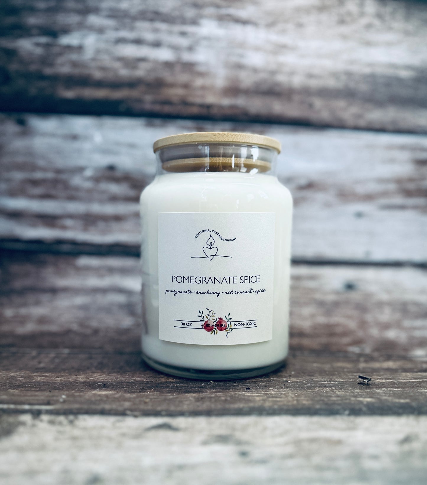 Spiced Pomegranate Soy Candle