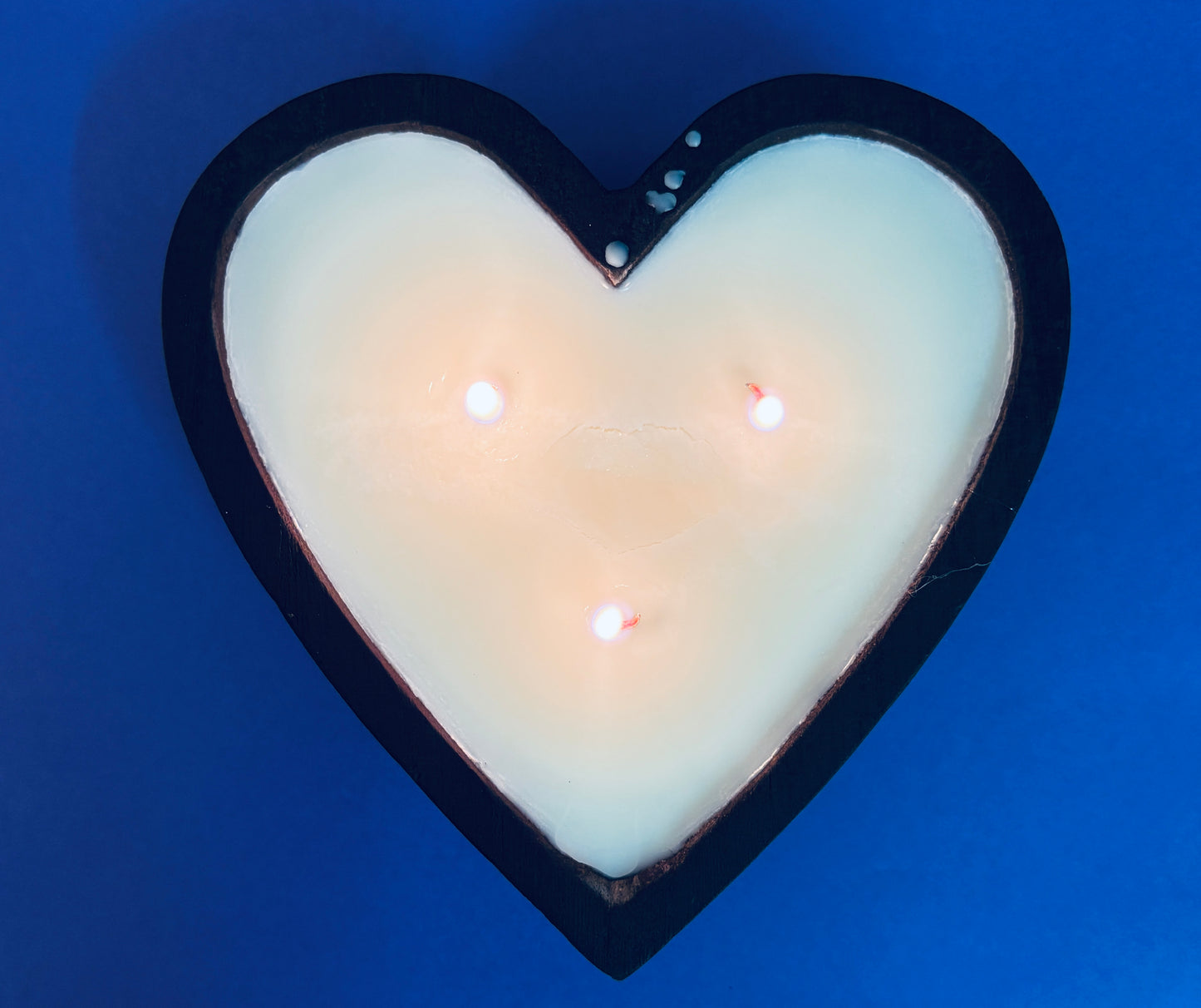 Heart Dough Bowl Candle