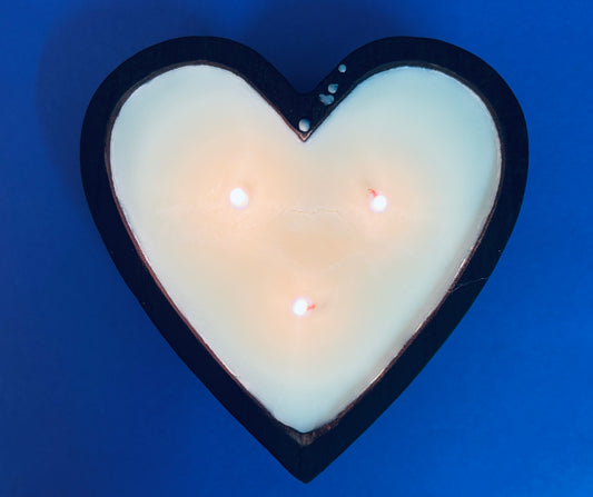 Heart Dough Bowl Candle