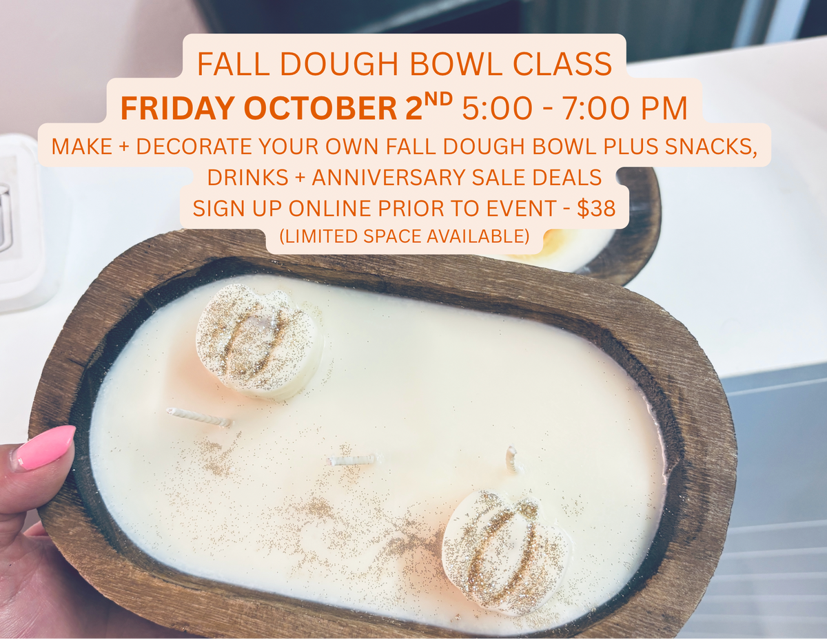 Fall Dough Bowl Class