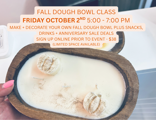 Fall Dough Bowl Class
