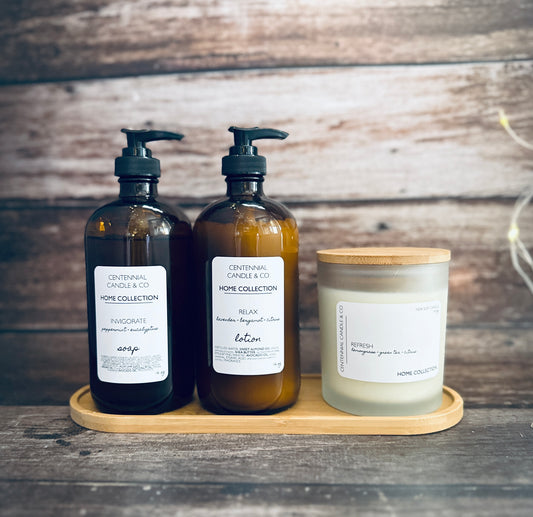 Soap + Lotion + Candle Home Collection set